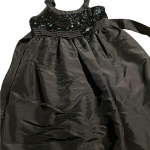 Amy Byer Black Formal Kids Dress with Black sequin accents excellent condition